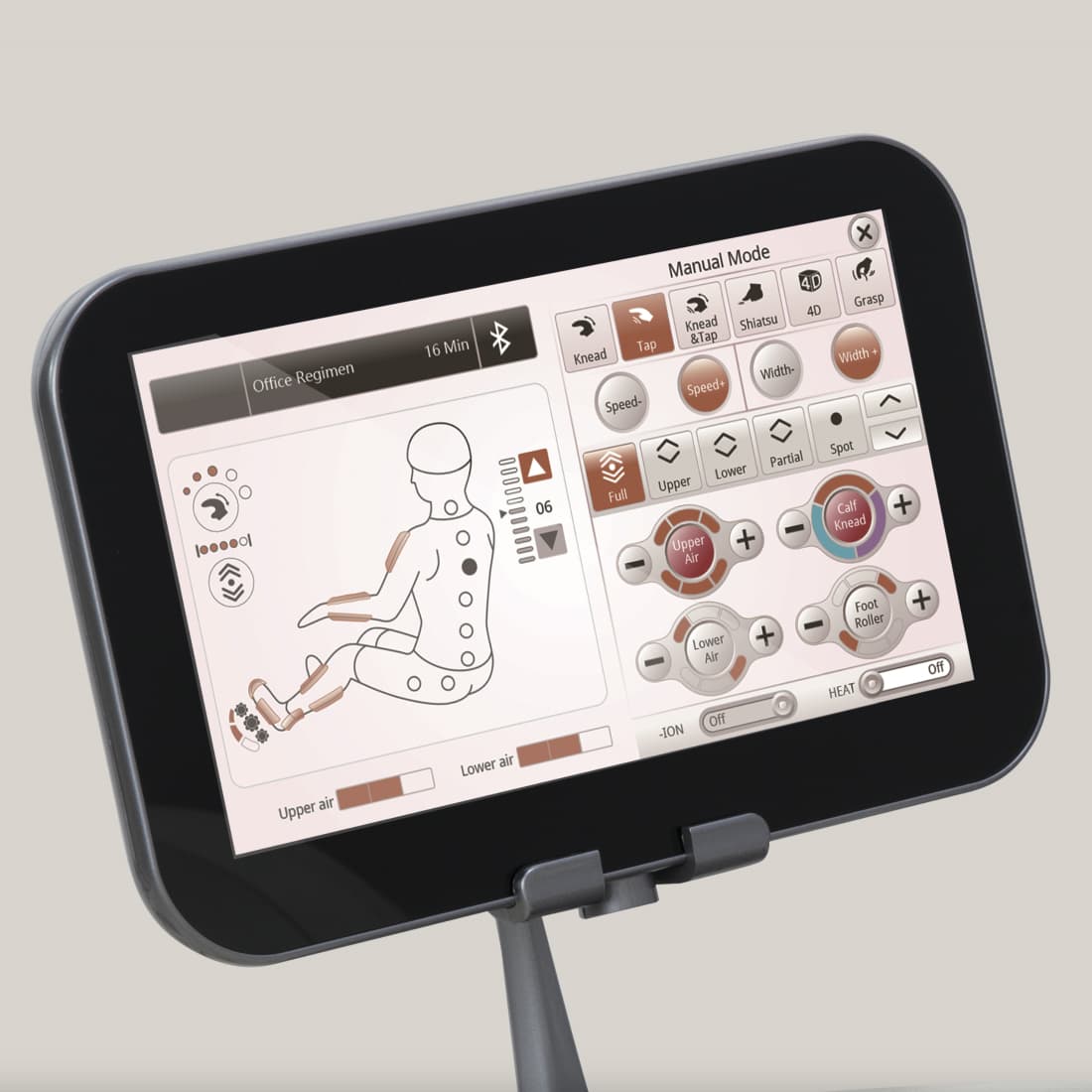 23 programmi di massaggio automatici con diverse tecniche